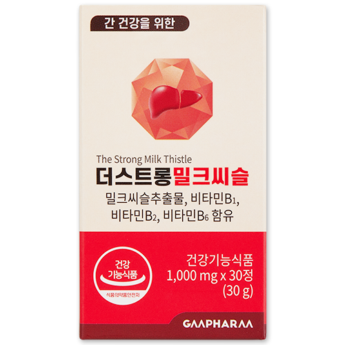 [지엠팜] 더스트롱 밀크씨슬 /1개월(밀크씨슬추출물, 비타민B1,B2,B6)간 건강